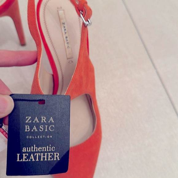 Brand, new genuine, leather Zara mules Size 6. - Picture 4 of 4